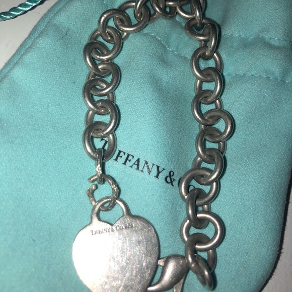 Tiffany And Co. Heart Tag Silver Charm Bracelet - Picture 2 of 5